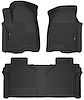 54208 X-act Contour Front & 2nd Row Floor Liners Fits Select Chevrolet and GMC Models [Black] - image 1