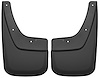 56891 Front Mud Guards for 2014-2019 GMC Sierra 1500, 2015-2019 GMC Sierra 2500 HD, and 2015-2019 GMC Sierra 3500 HD [Black] - image 1