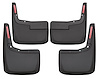 58526 Front & Rear Mud Guards for 2021-2024 Ford F-150 [Black] - image 1