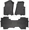 94011 WeatherBeater Front & 2nd Row Floor Liners for 2019-2024 Ram 1500 [Black] - image 1