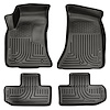 98071 WeatherBeater Front & 2nd Row Floor Liners for 2011-2015 Dodge Challenger [Black] - image 1
