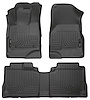 98131 WeatherBeater Front & 2nd Row Floor Liners for 2010-2017 Chevrolet Equinox and 2010-2017 GMC Terrain [Black] - image 1