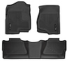98201 WeatherBeater Front & 2nd Row Floor Liners for 2007-2014 Chevrolet and GMC Models [Black] - image 1