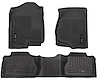 98211 WeatherBeater Front & 2nd Row Floor Liners for 2007-2013 Chevrolet and GMC Models [Black] - image 1