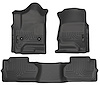 98241 WeatherBeater Front & 2nd Row Floor Liners for 2014-2019 Chevrolet and GMC Models [Black] - image 1