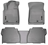98582 WeatherBeater Front & 2nd Row Floor Liners for 2007-2011 Toyota Tundra and 2007-2011 Toyota Tundra CrewMax [Grey] - image 1