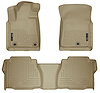 98583 WeatherBeater Front & 2nd Row Floor Liners for 2007-2011 Toyota Tundra and 2007-2011 Toyota Tundra CrewMax [Tan] - image 1