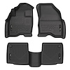 98761 WeatherBeater Front & 2nd Row Floor Liners for 2011-2014 Ford Explorer [Black]