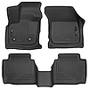 98791 WeatherBeater Front & 2nd Row Floor Liners for 2017-2020 Ford Fusion and 2017-2020 Lincoln MKZ [Black] - image 1