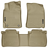 98903 WeatherBeater Front & 2nd Row Floor Liners for 2012-2017 Toyota Camry [Tan] - image 1