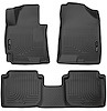 98941 WeatherBeater Front & 2nd Row Floor Liners for 2014-2016 Hyundai Elantra [Black] - image 1