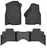 99011 WeatherBeater Front & 2nd Row Floor Liners for 2009-2024 Dodge and Ram Models [Black] - image 1