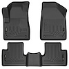 99031 WeatherBeater Front & 2nd Row Floor Liners for 2014-2015 Jeep Cherokee [Black] - image 1