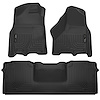 99041 WeatherBeater Front & 2nd Row Floor Liners for 2010-2018 Dodge and Ram Models [Black] - image 1