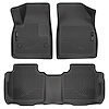 99141 WeatherBeater Front & 2nd Row Floor Liners Fits Select Cadillac, Chevrolet, and GMC Models [Black]