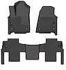 99251 WeatherBeater Front & 2nd Row Floor Liners Fits Select Jeep Grand Wagoneer and 2022-2025 Jeep Wagoneer [Black]