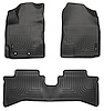 99501 WeatherBeater Front & 2nd Row Floor Liners for 2012-2016 Toyota Prius C [Black] - image 1