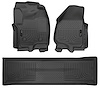 99711 WeatherBeater Front & 2nd Row Floor Liners for 2012-2016 Ford Models [Black] - image 1