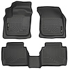 99751 WeatherBeater Front & 2nd Row Floor Liners for 2013-2016 Ford and Lincoln Models [Black] - image 1