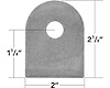 Weld On Flat Tabs 9/16" Hole - image 1