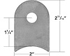 Weld On Coped Tabs 9/16" hole - image 1