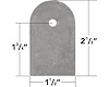 Weld On Flat Tabs 1/4" Hole - image 1