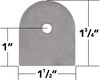 Weld On Flat Tabs 1/4" Hole - image 2