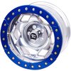 17 Aluminum Beadloclk Wheel 6 on 5.5 w 3.75 BS Black Segmented Ring - image 2