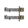 04-537 C/K Fender Badge Pair, Cheyenne 10, 1973-1974 C/K Series Pickup - image 1