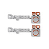 04-540 C/K Fender Badge Pair, Cheyenne 20, 1975-1980 C/K Series Pickup - image 1