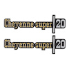 04-542 C/K Fender Badge Pair, Cheyenne Super 20, 1973-1976 C/K Series Pickup - image 1