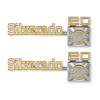 04-545 C/K Fender Badge Pair, Silverado C20, 1975-1980 C/K Series Trucks - image 1