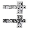 04-553 C/K Fender Badge Pair, Silverado 20, 1981-1988 C/K Series Trucks - image 1