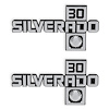 04-554 C/K Fender Badge Pair, Silverado 30, 1981-1988 C/K Series Trucks - image 1