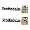 04-556 C/K Fender Badge Pair, Scottsdale 20, 1975-1980 C/K Series Trucks - image 1