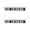 04-582 C/K Fender Badge Pair, 8/396, 1969-1972 C/K Series Trucks - image 1