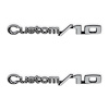 04-585 C/K Fender Badge Pair, Custom/10, 1969-1972 C/K Series Trucks - image 1
