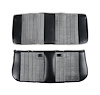 05-310 Seat Upholstery Kit, Standard Pleat Cloth/Vinyl, Black/Silver, 1981-1987 C/K Series Pickup - image 1