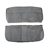 05-324 Seat Upholstery Kit, Deluxe Pleat Cloth/Vinyl, Grey/Charcoal, 1981-1987 C/K Series Pickup - image 1
