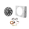 AFS59C1 Aluminum Shroud With Fan 1955-1959 Chevy/GMC Truck, V8 - image 1