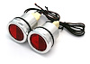 BHCL0RD54-66 Bed Hole Caps with Lights, Red, Pair, Stepside, 1954-1966 Chevy/GMC Truck - image 1