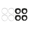 CHLB872 Headlight Bucket/Rings-Fits 5-3/4 in. Round Headlights, 1958-61 Chevy Trucks/Suburban, 1958-72 GMC Trucks/Jimmy/Suburban - image 1