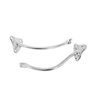 COMS2SM Complete Mirror Set-Chrome/Stainless-Round/Smooth 1955-1959 Chevy/GMC Truck, Pair - image 2