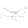 DBBL66O Disc Brake Conversion Brake Lines 1963-1966 Chevy/GMC C/K Series Truck, Steel - image 1