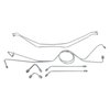 DBBL66O Disc Brake Conversion Brake Lines 1963-1966 Chevy/GMC C/K Series Truck, Steel - image 2