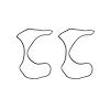 DFS5559 Door Weatherstrip Set, Clip-On, Pair, 1955-1959 Chevy/GMC Truck - image 1