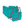 DFS6772 Door Weatherstrip Set 1967-1972 Chevy/GMC C/K Series Truck, Pair - image 1