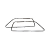 DMS54SS Outer Door Window Frames 1947-1954 Chevy/GMC Truck, Stainless, Pair - image 1