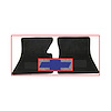EMF2500-2CHARCOAL Carpet Floormats, Bowtie Logo, Charcoal-Pair, 1960-1970 Chevy C/K Series Truck - image 1