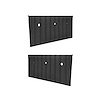 FP26800BLACK Complete Door Panels 1967-1968 Chevy/GMC C/K Series Truck, Black, Pair - image 1
